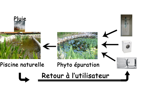 Schéma du cycle de l'eau